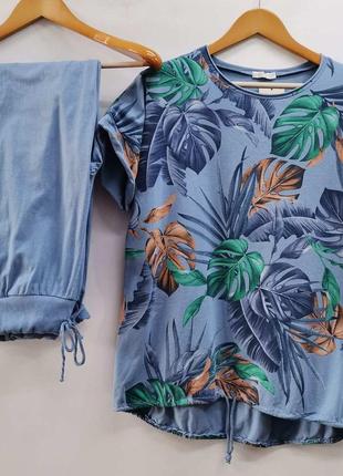 Костюм спортивного стиля спортшик полубатал стрейч котон италия