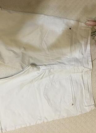 Шорты джинсовые белые 3хл2 фото