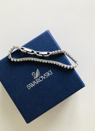 Классический теннисный браслет swarovski оригинал новый