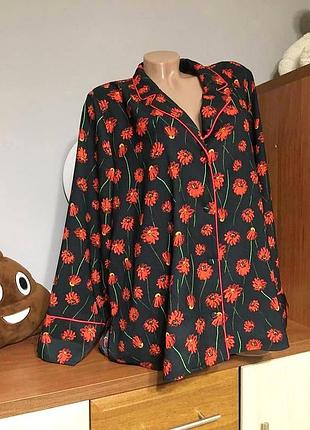Кофта-пижама h&m 58,60/блуза ночная рубашка/блузка/сорочка женская