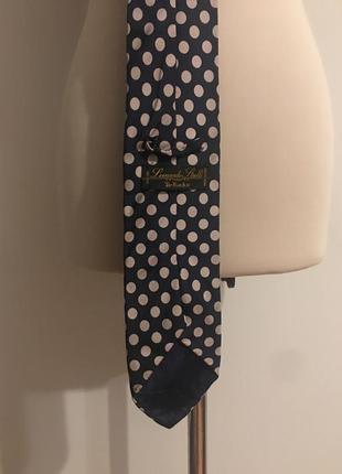 Шовкова краватка в горошок leonardo trelli4 фото