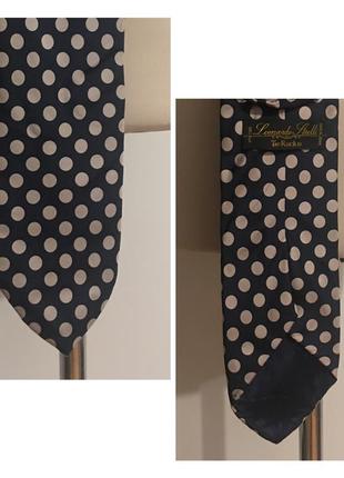 Шелковый галстук в горошек leonardo trelli