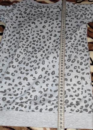 Сіра туніка леопард плаття4 фото
