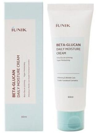 Крем для обличчя з бета-глюканом iunik beta glucan daily moisture cream 60 ml