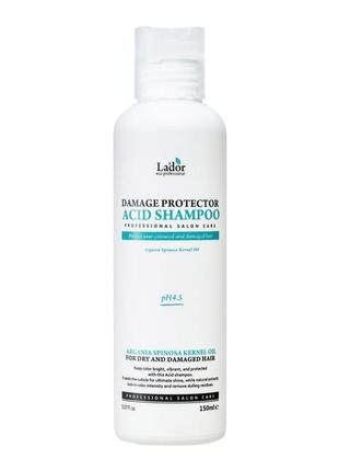 Профессиональный беcщелочной шампунь lador damage protector acid shampoo1 фото