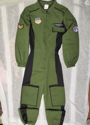 Карнавальный костюм военный, летчик пилот размер 36