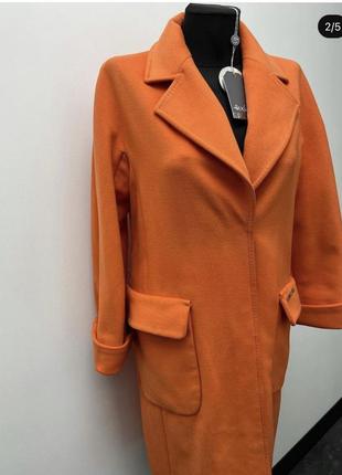 Пальто оранж2 фото