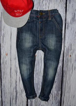 Фирменные крутые джинсы узкачи моднику 1 - 2 года 86 - 92 см