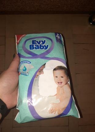 Підгузники дитячі evy baby maxi 4 розмір,2 штуки в упаковці