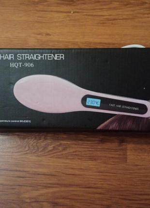 Електричний гребінець випрямляч fast hair straightener hqt-906