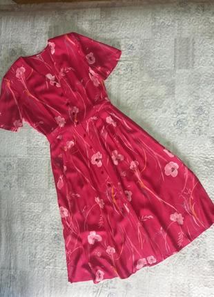 Сукня котонова, плаття з квітковим принтом  👡👒🌹   137