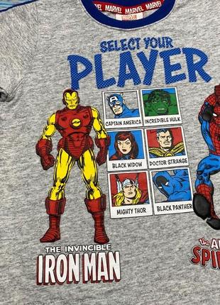 Обалденная футболка с мягенькими,обьемными супергероями marvel2 фото