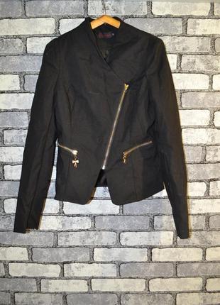 Пиджак классика, застежка реглан, жакет, ветровка, куртка, френч.4 фото
