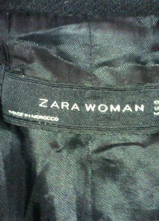 Пальто женское черное плотное zara woman пальто🧥жіноче чорне зара р.l🇪🇸🇲🇦3 фото