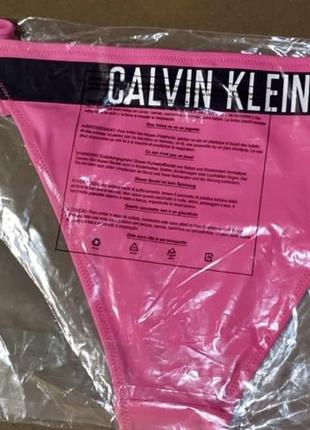 Купальник труси жіночі calvin klein оригінал з сша колір фуксія розмір l3 фото