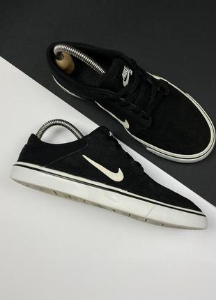 Кеды nike sb portmore original черные замшевые