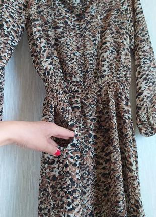 Платье шифоновое ralph lauren леопард принт5 фото