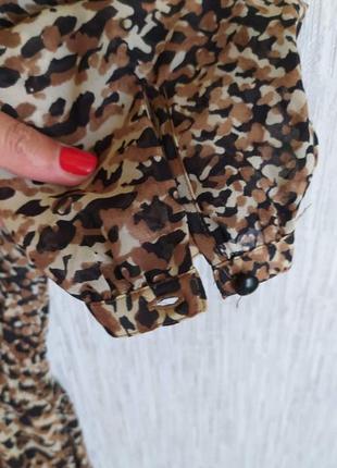 Платье шифоновое ralph lauren леопард принт7 фото