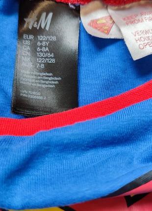 Реглан супермен. superman 6-8 років. h&m 4