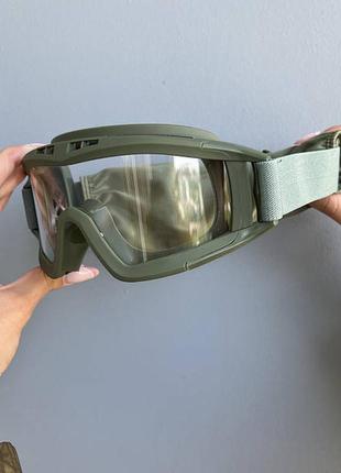 Тактические тактичні очки co сменными линзами под маску для военных для стрельбы антиблик очки зсу всу окуляри жіночі чоловічі універсальні9 фото