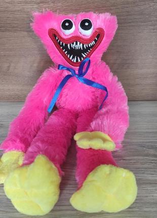 Іграшка кісі місі рожева з пластиковими очима 35 см