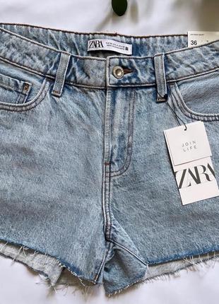 Стильні джинсові шорти zara3 фото