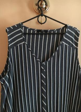 Батал большой размер стильная легкая летняя блуза блузка блузочка рубашка майка маечка топ топик2 фото
