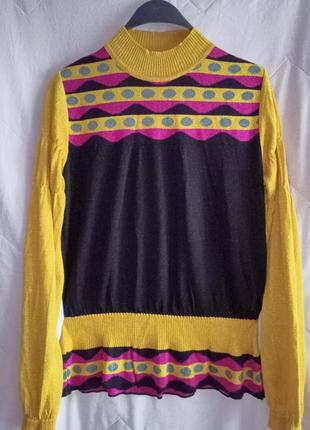 Новый нарядный яркий вискозный гольф с люрексом,48-54разм, турция