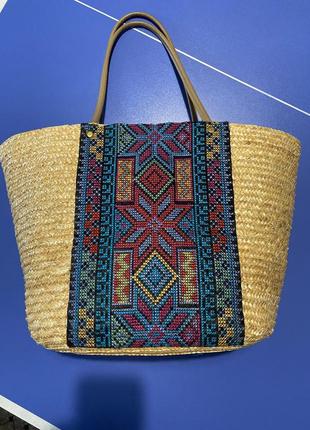 Плетена сумка з вишивкою art of polo1 фото