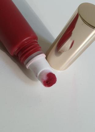 Білий матовий блиск для губ clarins velvet lip perfector6 фото