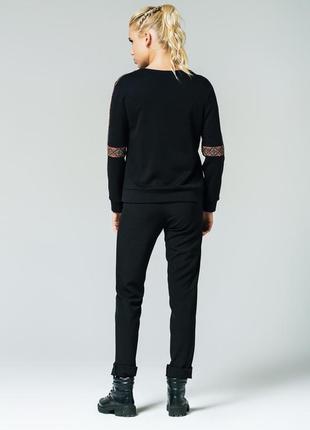 Жіночі модні чорні брюки р.s3 фото