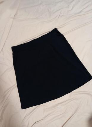 Стильная чёрная юбка с карманами!3 фото