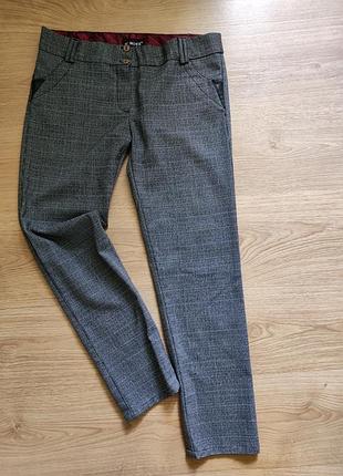 Брюки черно серая клетка