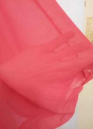 Платье нарядное трикотаж с прозрачным рукавом сукня плаття яскраве3 фото