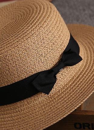 Дитячі літні солом‘яні шляпи ( канотьє)