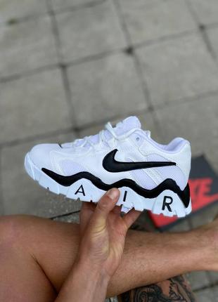 Чоловічі літні кросівки біли з чорним nike air barrage🆕 найк барадж2 фото