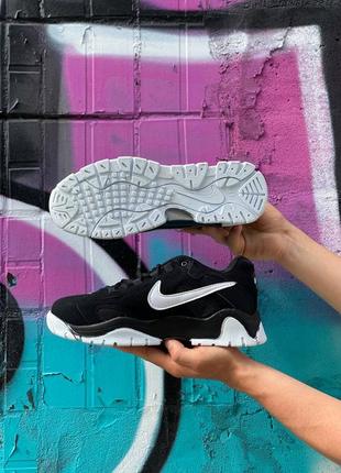 Чоловічі літні  чорно-білі кросівки  nike air barrage🆕 найк барадж8 фото