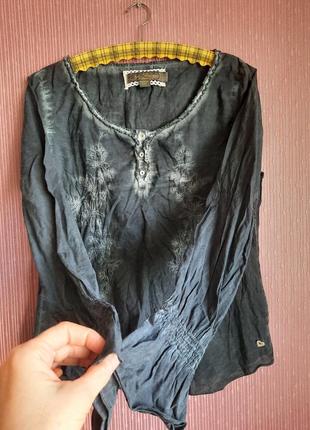 Натуральная бохо эко этно блуза от дизайнера  joe browns10 фото