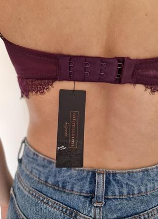 Intimissimi балконет 75b велюровий оксамитовий оксамитовий push-up ліф бюстгальтер5 фото