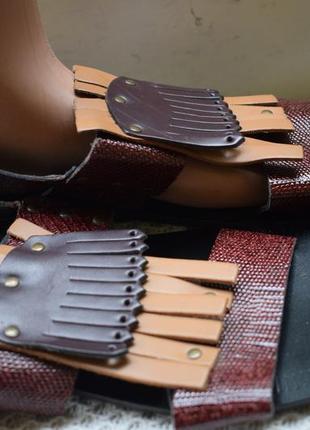 Кожаные итальянские сандали сандалии босоножки parade italy р. 43 28 см4 фото