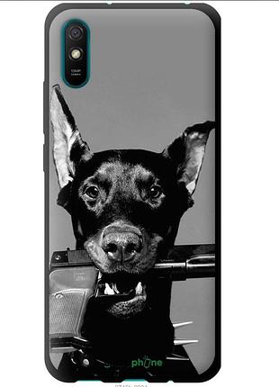 Чехол для xiaomi redmi 9a доберман дизайнерские чехлы