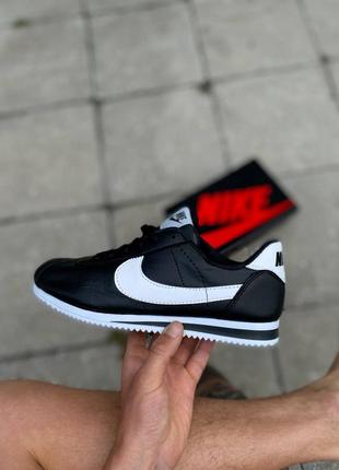 Кроссовки nike cortez black/white