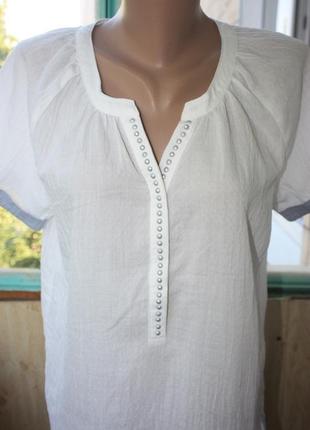Скидка! лёгкая летняя котоновая рубашка блуза4 фото