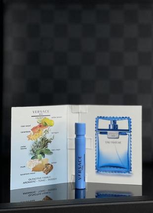 Пробник духов versace man eau fraiche1 фото