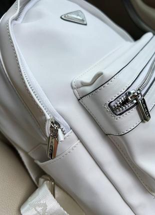 Жіночий рюкзак backpack white5 фото