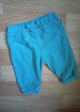 Вельветові штанці m&s на 0-3 міс