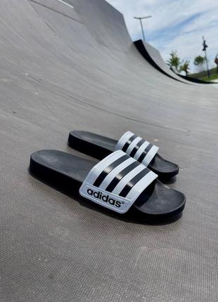 Тапочки adidas slides ‘white’5 фото