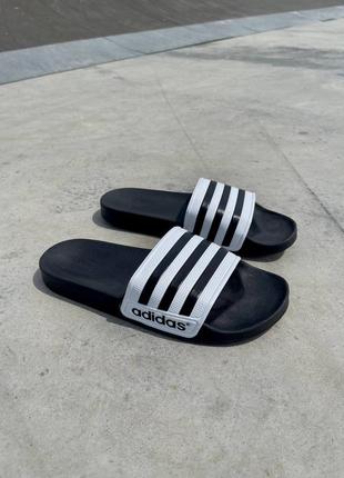 Тапочки adidas slides ‘white’2 фото