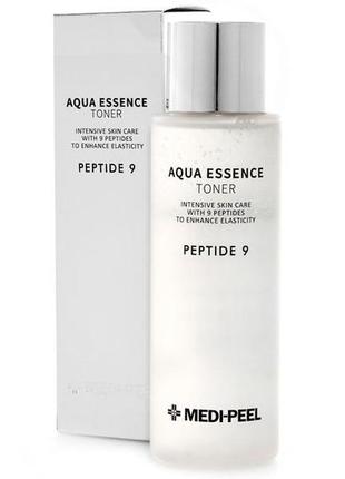 Тонер зволожуючий з комплексом 9 пептидів medi-peel peptide 9 aqua essence toner