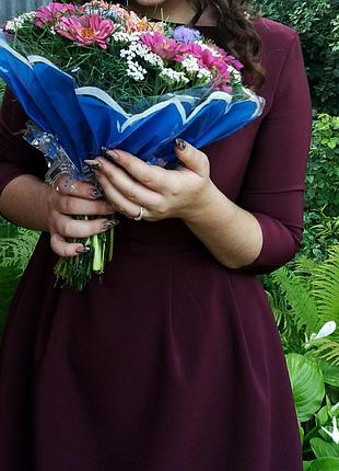 Платье бордового цвета👗❤